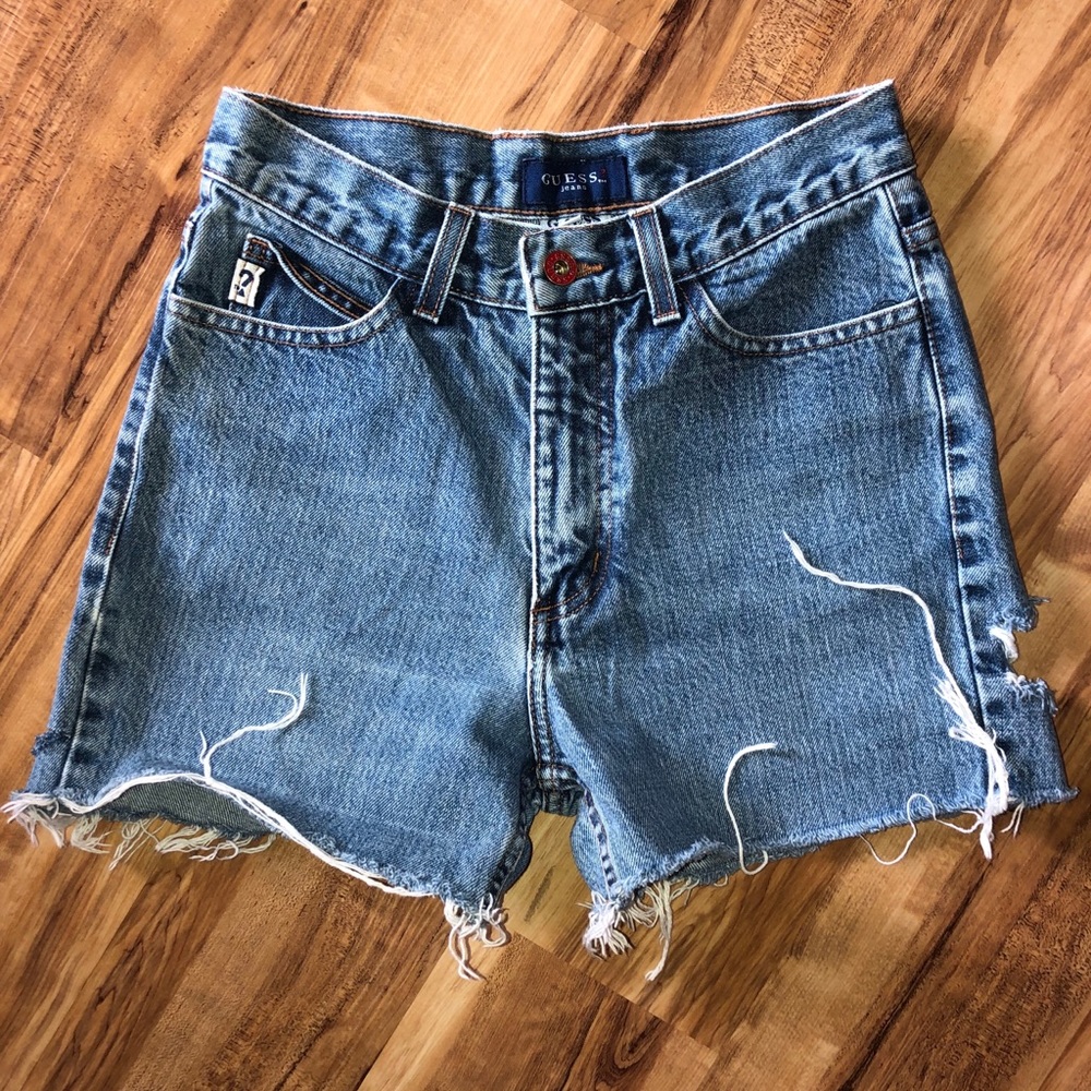 Denim Distressed Shorts